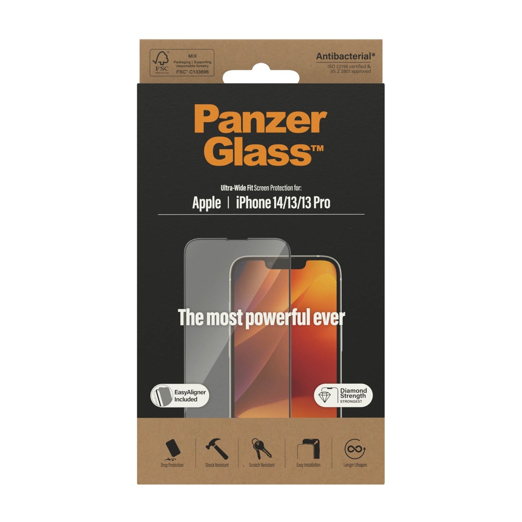 PanzerGlass iPhone 14 - 13 - 13 Pro UWF Clear With Applicator