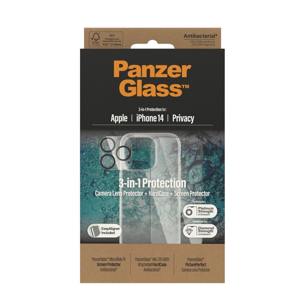 PanzerGlass iPhone 14 Bundle Privacy