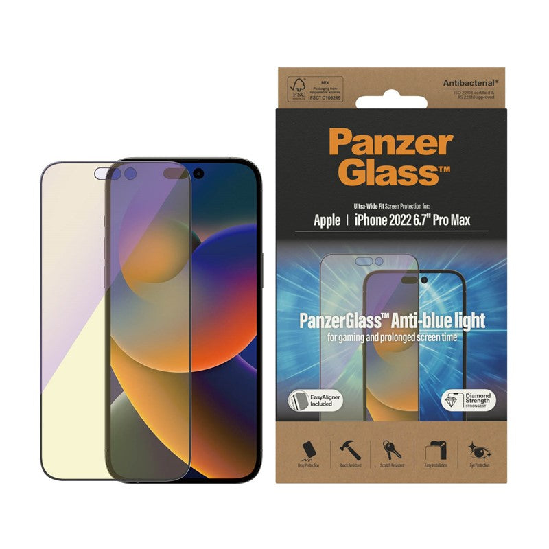 PanzerGlass iPhone 14 Pro Max UWF Anti - Bluelight With Applicator