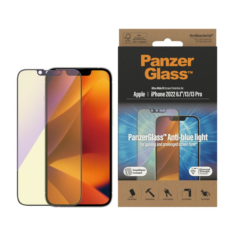 PanzerGlass iPhone 14 UWF 13/13Pro Anti - Bluelight With Applicator