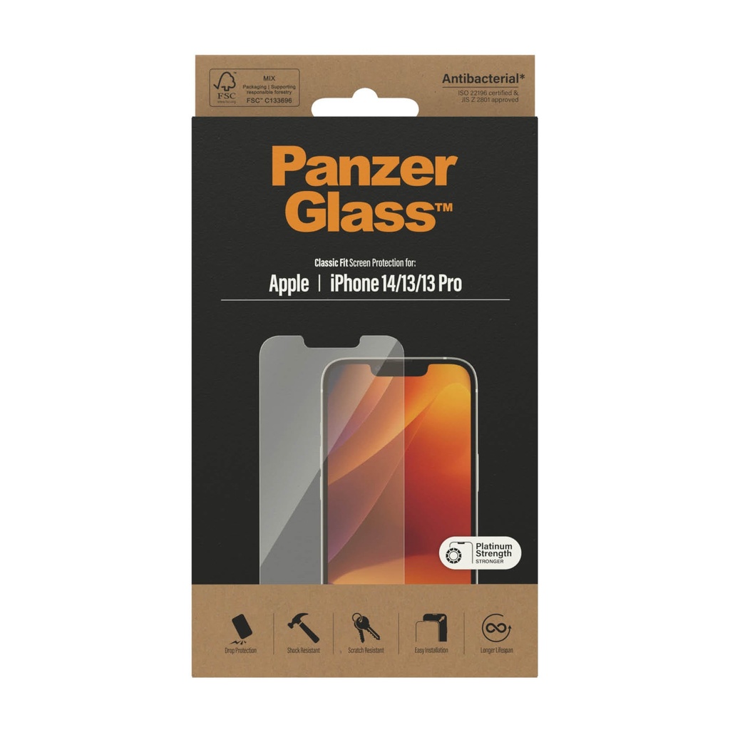 PanzerGlass iPhone 14/13/13Pro Screen Protector Clear