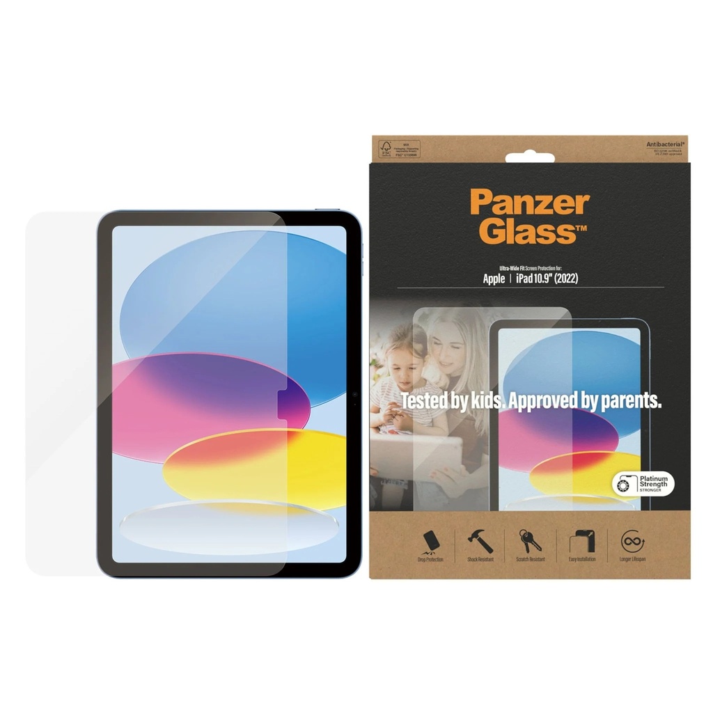 PanzerGlass Screen Protector iPad 10.9-inch 2022 - Ultra - Wide Fit