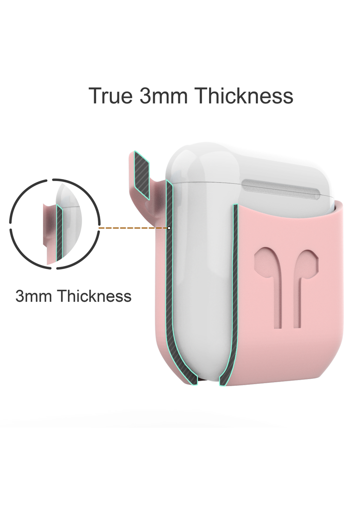 PodPocket AirPods 2 Silicone Case - AshPink