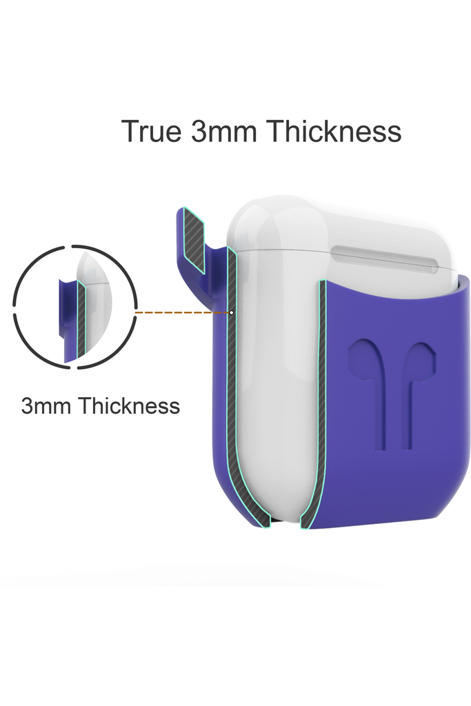 PodPocket AirPods 2 Silicone Case - Purple Rain