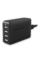 RAVPower 4-Port Usb Travel Adaptor, - Black