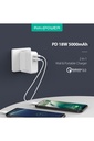 RAVPower Power Bank 2-in-1 5000mAh AC Plug PD QC3.0 - White