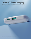 Ravpower RP-PB1212 10000mAh Magnetic Wireless Power Bank - White