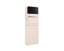 Samsung Flip 4 Flap Leather Cover - Peach