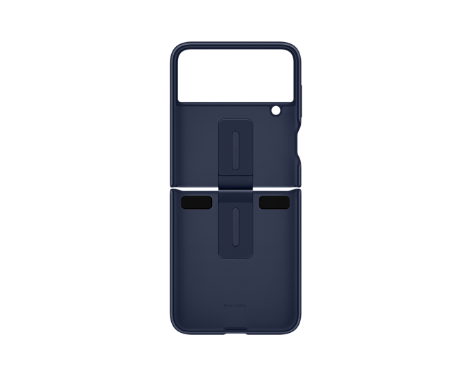 Samsung Flip 4 Silicone Cover with Ring - Navy