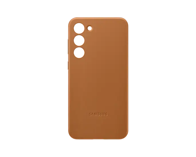 Samsung S23 Plus Leather Cover - Camel