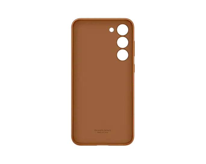 Samsung S23 Plus Leather Cover - Camel