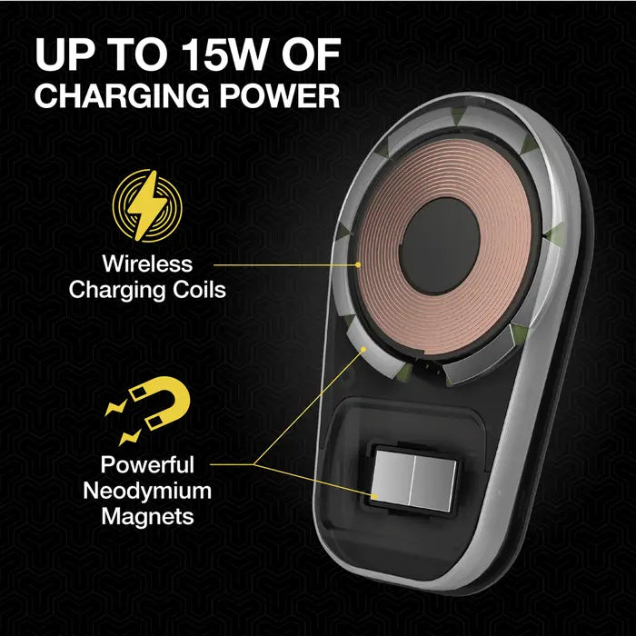 Scosche MagicMount Pro Charge5 Window/Dash Magsafe/Universal Wireless Charger