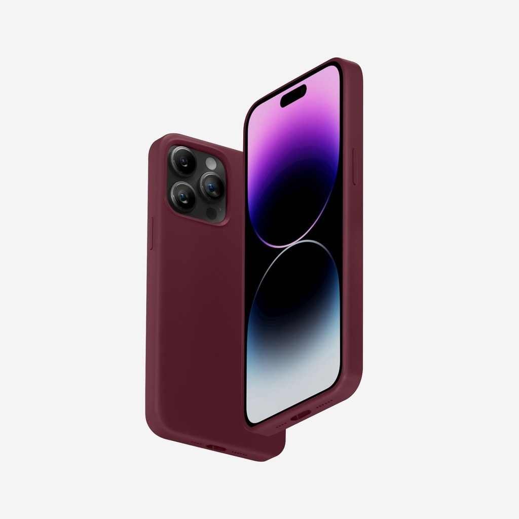 Smartix Magnetic silicone case for iPhone 14 Pro max purple