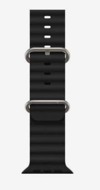 Smartix Premium Silicone Band for Apple Watch 49mm / 45mm / 44mm / 42mm - Black