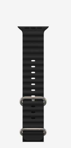 Smartix Premium Silicone Band for Apple Watch 49mm / 45mm / 44mm / 42mm - Black