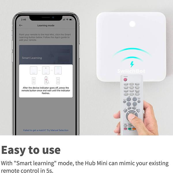 SwitchBot Hub Mini Compact All-in-One infrared Remote Control For Smart Home