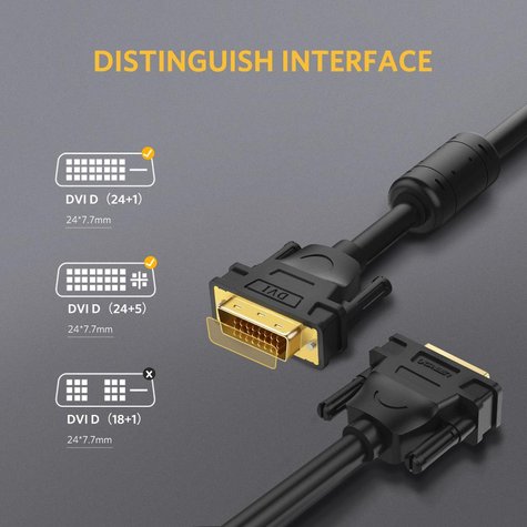 UGREEN DVI - D 24 + 1 Dual Link Video Cable 2m