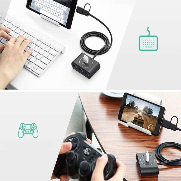 UGREEN HUB USB 3.0 with OTG USB-C PLUG