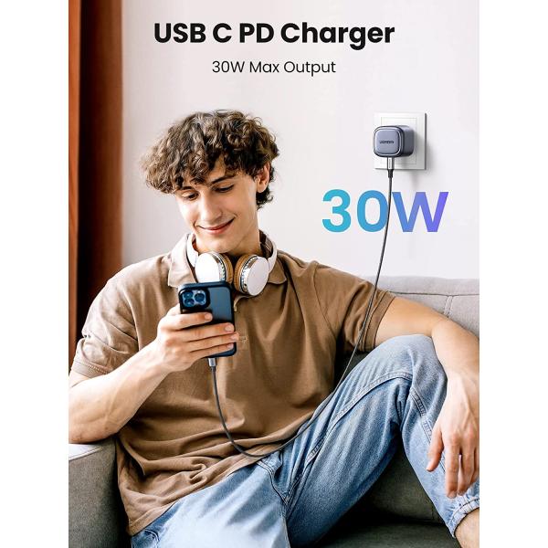 Ugreen USB-C Fast Charger 30W - Black