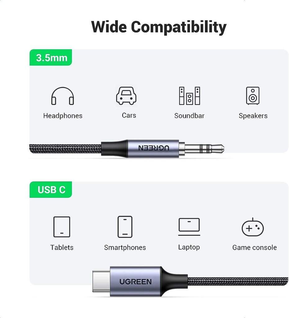 UGREEN USB-C to 3.5mm Stereo Cable