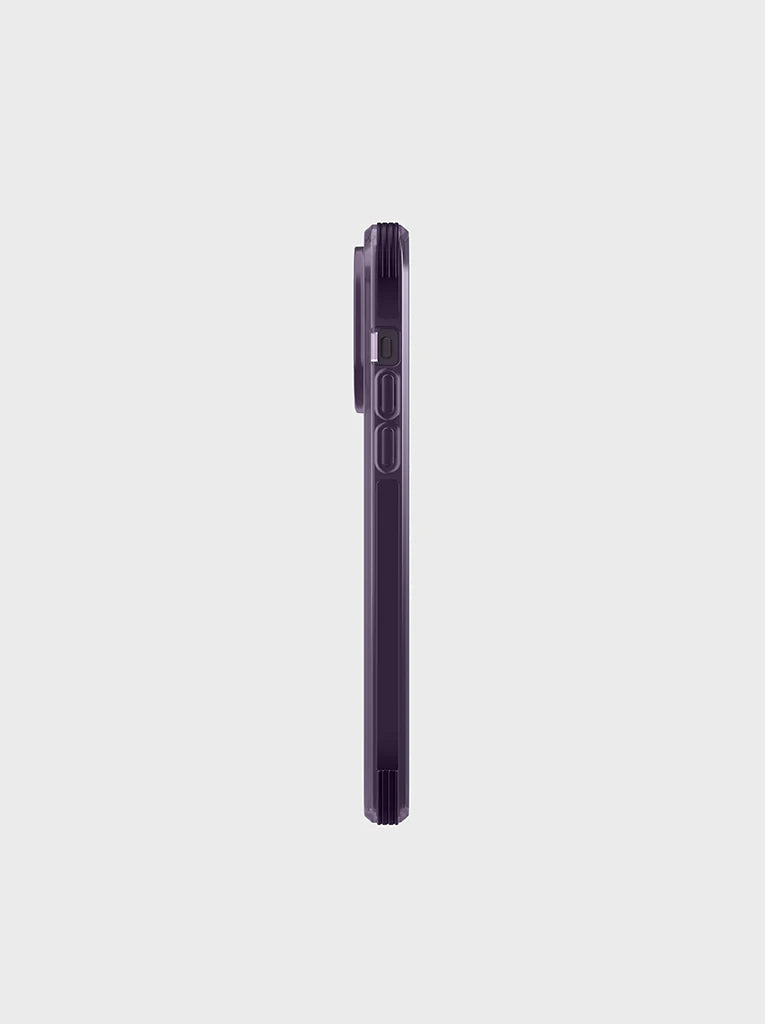 Uniq Hybrid iPhone 14 Pro Magclick Charger Combat Case Af - Fig Purple