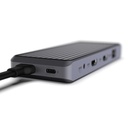 UNISYNK USB-C to 10 Dual Screen Hub with 100W PD power throughput - For Mac - Gray