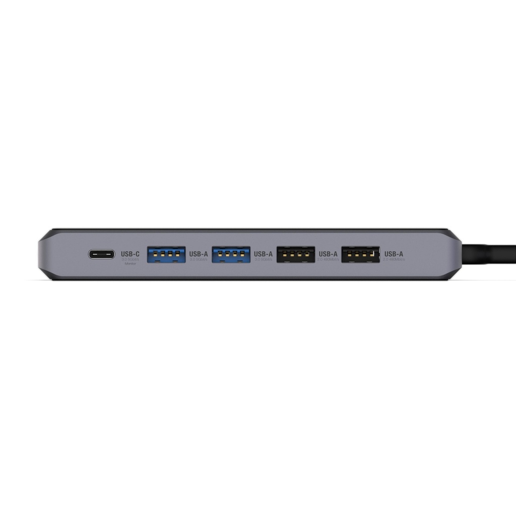 UNISYNK USB-C to 10 Dual Screen Hub with 100W PD power throughput - For Mac - Gray