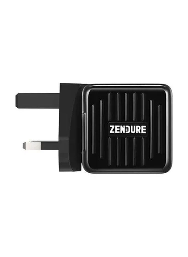 Zendure SuperPort 20W Wall Charger with US + UK Plug - Black