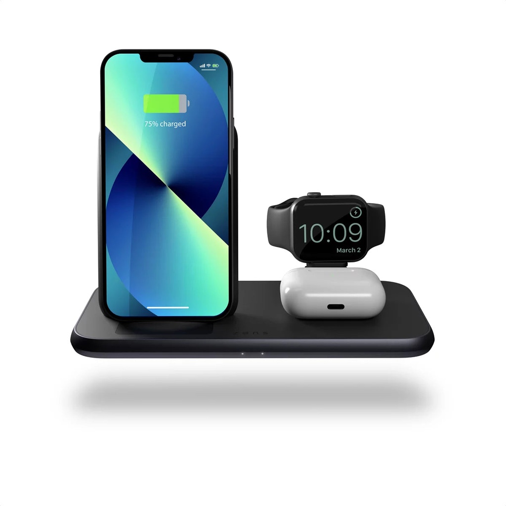 ZENS Aluminium 4-in-1 Stand Wireless Charger with 45W USB PD