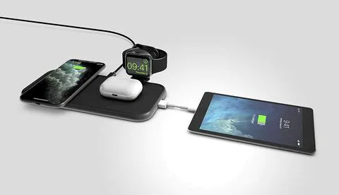 ZENS Aluminium 4-in-1 Wireless Charger with 45W USB PD - Without Apple Watch Cable