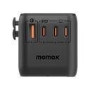 Momax 140W 4-Port Travel Adapter (Black)