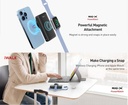 Iwalk Mag-X Magnetic Wireless 10000mAh Power Bank with Apple Watch charging Port - Black