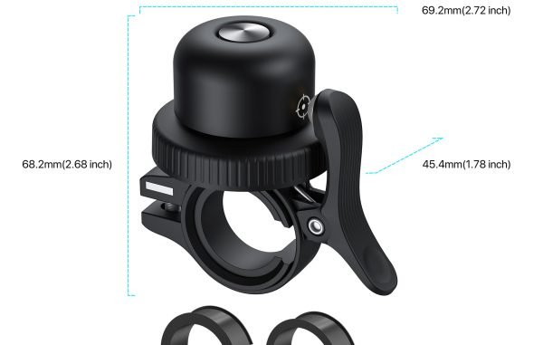 MiLi MiBell Bicycle Anti Loss Bell with Built in Bluetooth Tracker - Black