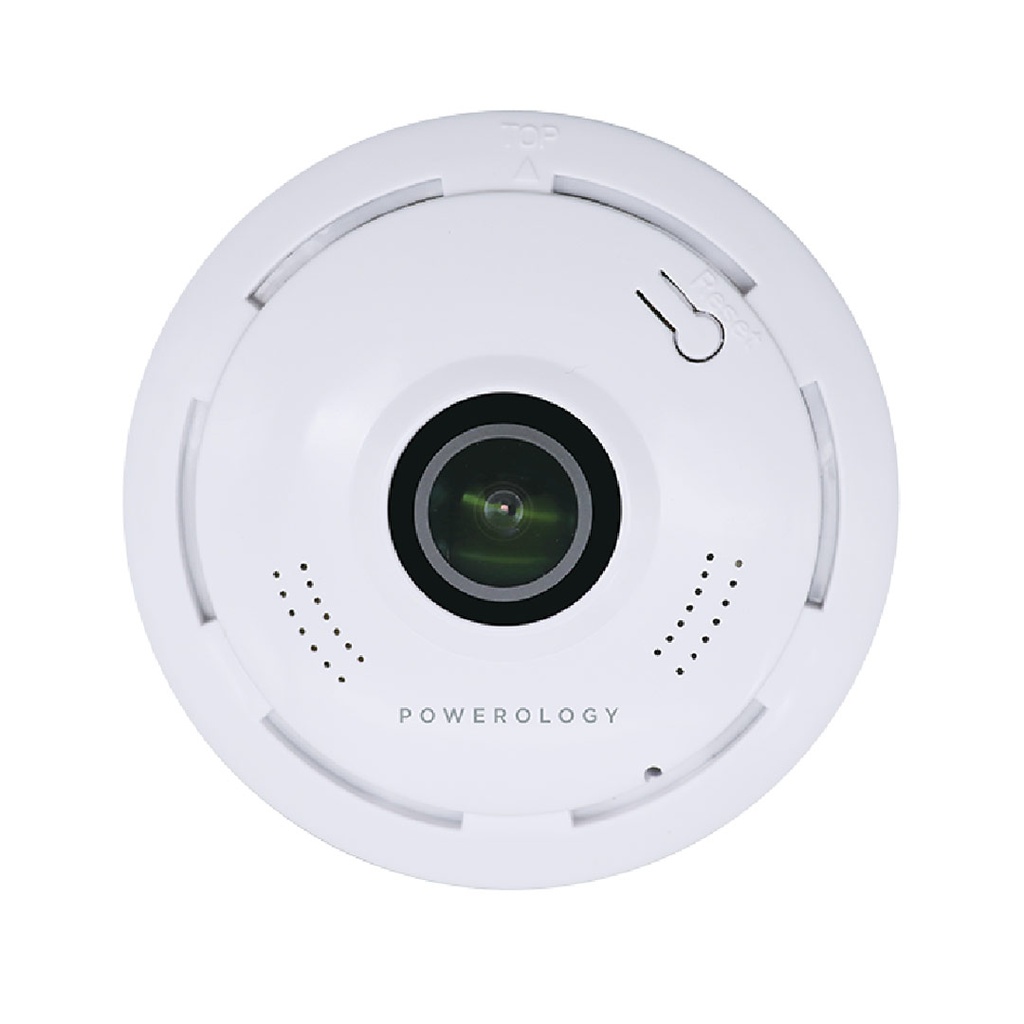 Powerology Wifi Panoramic Camera Ultra Wide Angle Fisheye Lens - White