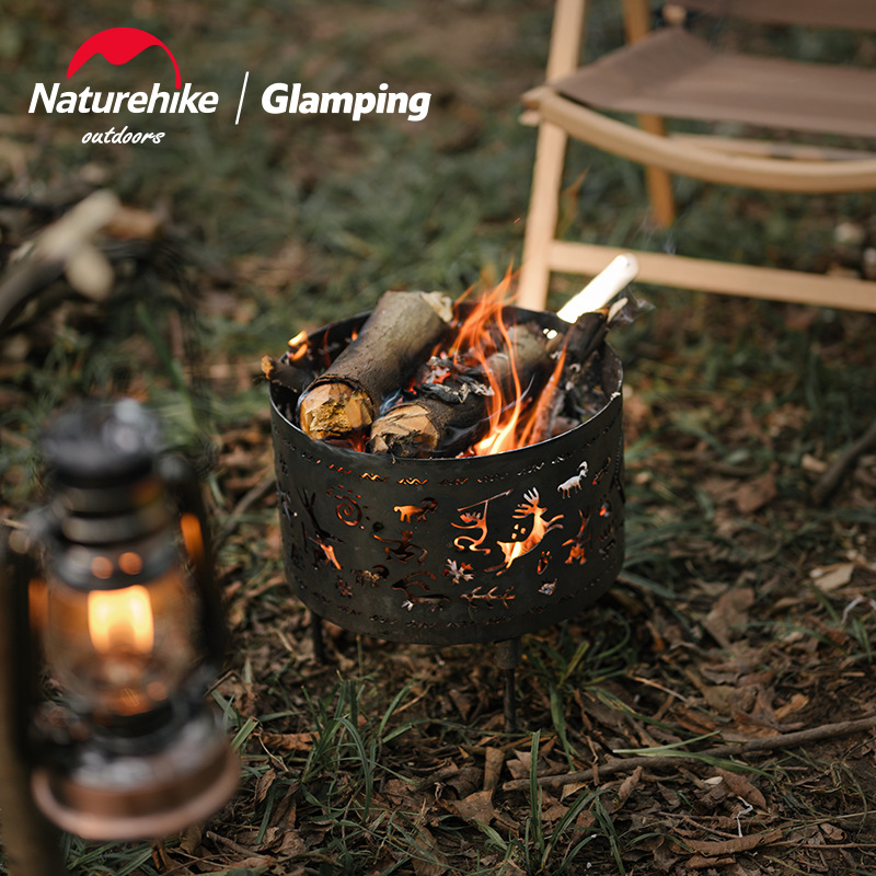 Naturehike FH04 Burning fire round pit (Small) - Black