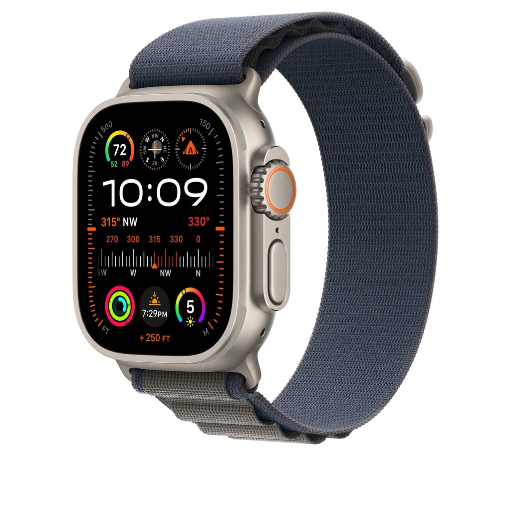 Apple Watch 49mm Blue Alpine Loop - Large