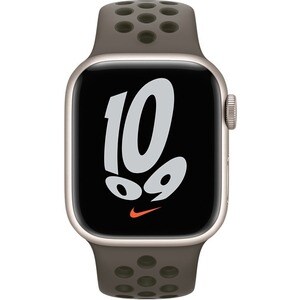 Apple Watch 41mm Midnight Olive Gray/Cargo Khaki Nike Sport Band - Regular