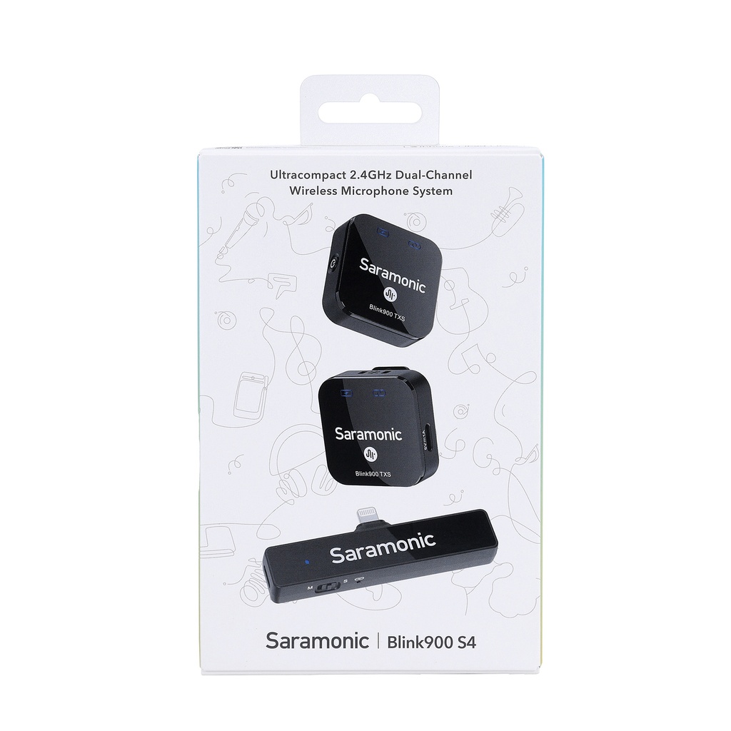 Saramonic Lightning 2.4G Dual Channel Wireless Microphone Blink900 S4