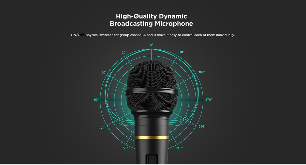 Saramonic High-quality cardioid dynamic vocal microphone SR-MV58