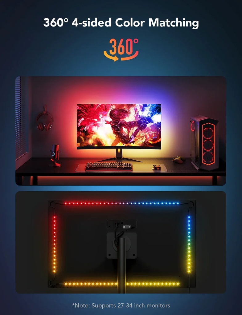 Govee Gaming Light Strip G1 For 27-34 Inch Monitors