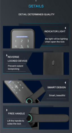 Oraxel Smart Door Lock WDL-X3-EN