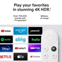 Google Chromecast With Google TV 4K HDR - Snow