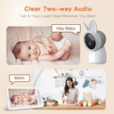 Arenti 2K Wi-Fi Video Baby Monitor With LCD Screen