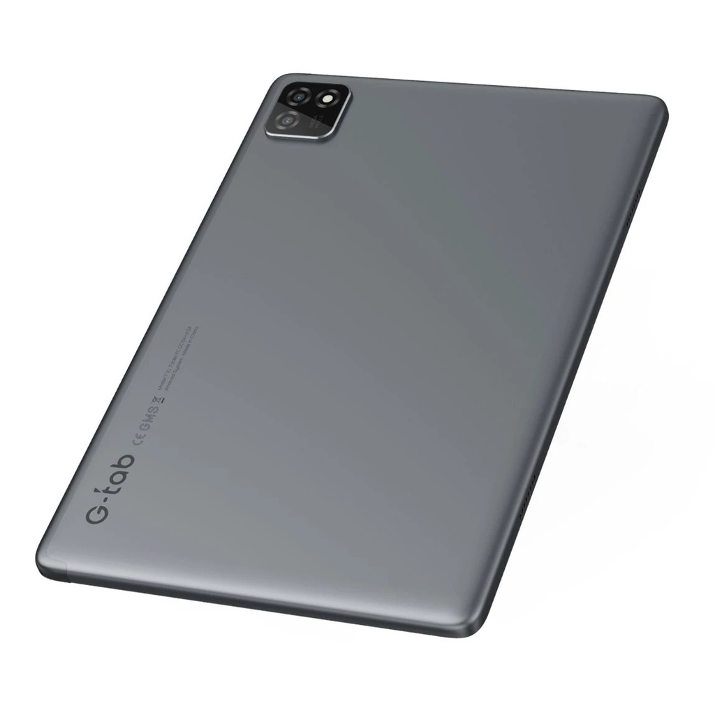 G-Tab T10 10.1-Inch 4G, T310 Quad Core, 4+64GB, 2+5Mp Camera, 1280*800, 5000mAh Battery, with Case - Gray