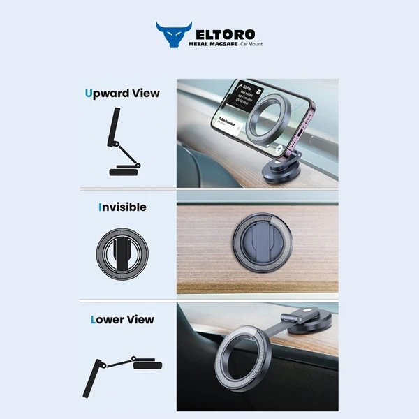 Eltoro Metal Magsafe Car Mount - Black