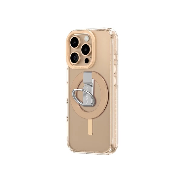 AmazingThing Titan Pro Mag Grip Case for iPhone 16 Pro Max 6.9-inch - Rose Gold