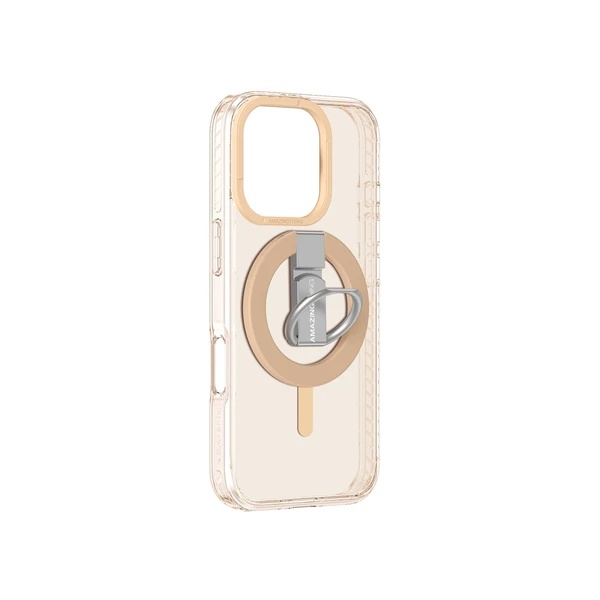 AmazingThing Titan Pro Mag Grip Case for iPhone 16 Pro 6.3-inch - Rose Gold