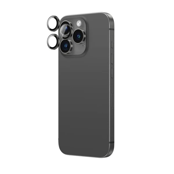 AmazingThing AR 3 Lens Glass for iPhone 16 Pro 6.3-inch / iPhone 16 Pro Max 6.9-inch - Black