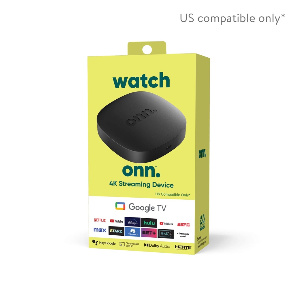 Onn Google TV 4K Streaming Box