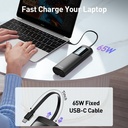 iWalk Laptop Power Bank, 20000mAh 65W 3-Output Portable Charger with Built-in USB-C Cable, PD QC Fast Charging External Battery Pack for MacBook Pro/Air HP iPhone 16 15 14 13 12 iPad Samsung Steam Deck, Smart LED Display, Triple Device Simultaneous Charging - Black